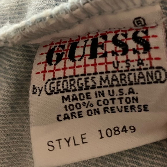 Vintage 1990s Guess Jeans Georges Marciano Denim Jacket Made in USA - Picture 8 of 10